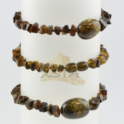 Amber bracelet Small bracelet irregular green